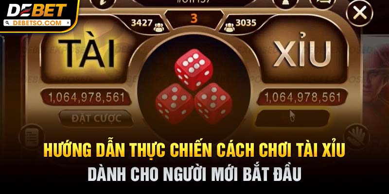 Hướng dẫn thực chiến cách chơi tài xỉu dành cho người mới bắt đầu