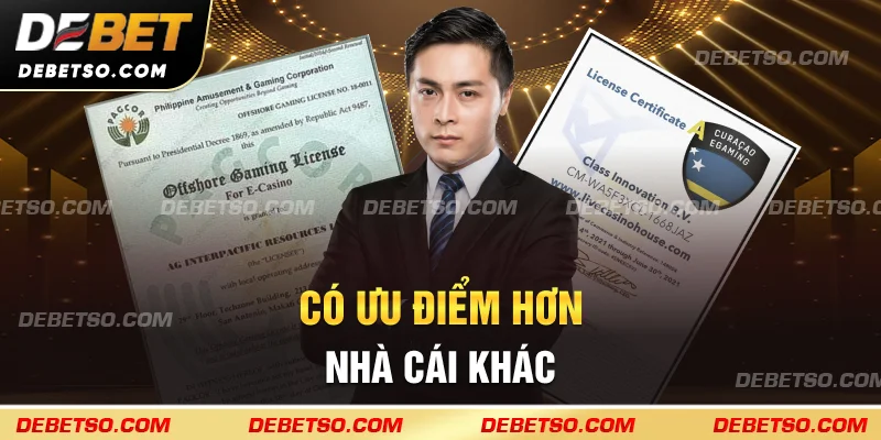 Có ưu điểm hơn nhà cái khác